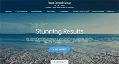 Desktop Screenshot of frostdentalgroup.com